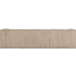 Clearance WOOOD Bean hoekbank links ribstof Travertin