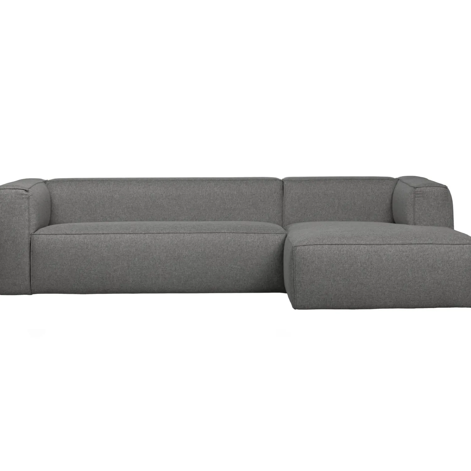 New WOOOD Bean hoekbank rechts incl. kussens melange Middengrijs