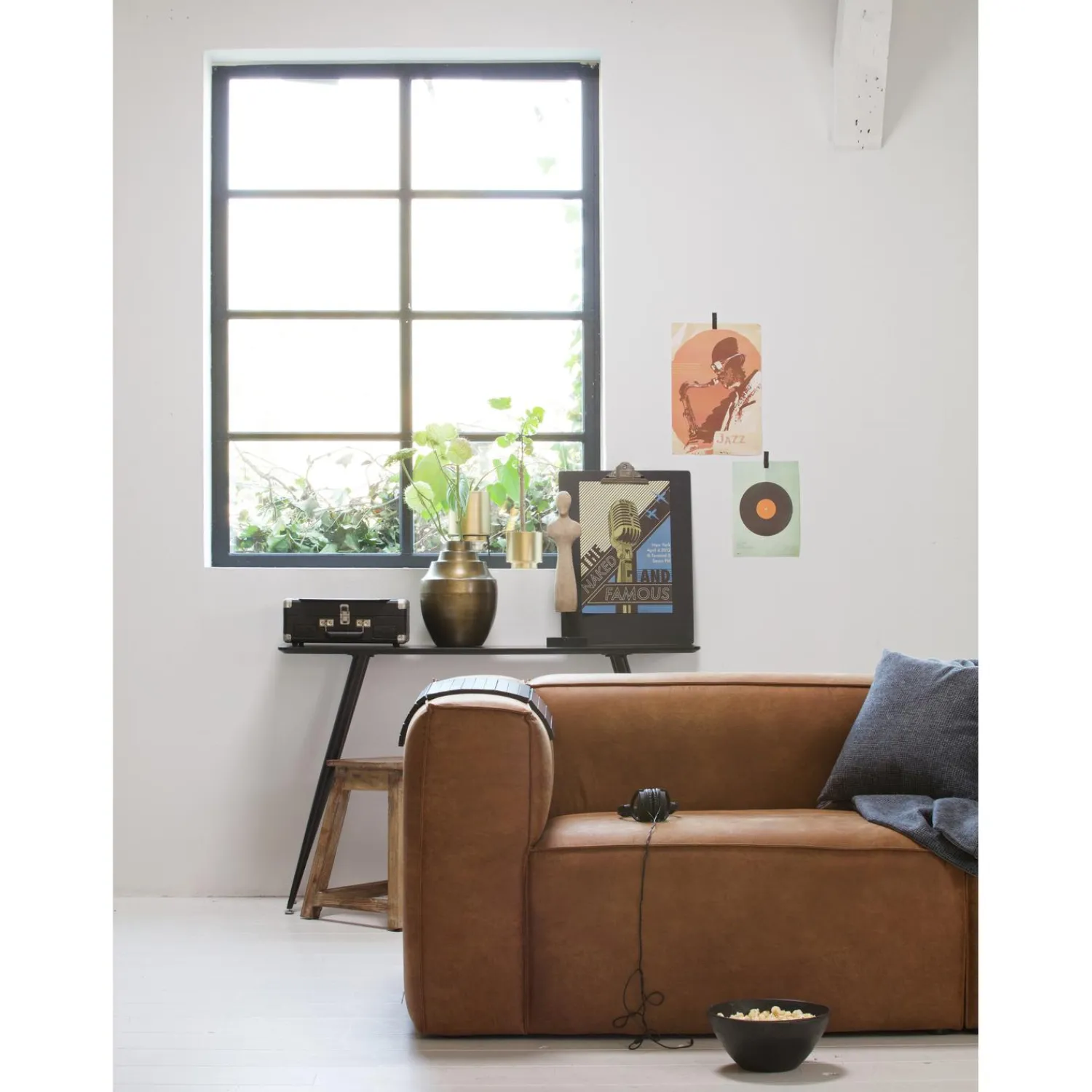 Best WOOOD Bean 3,5-zits bank ecoleer Cognac