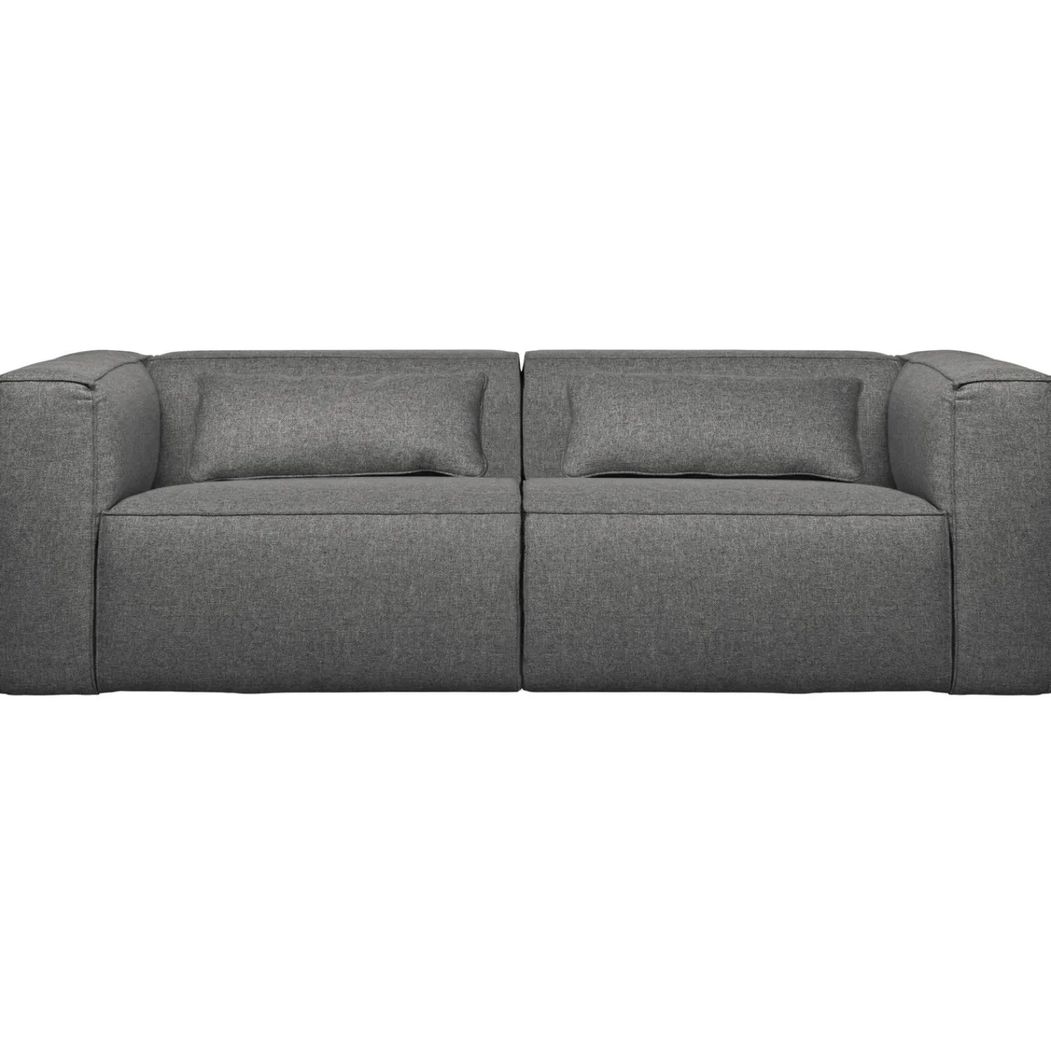 WOOOD Bean 3,5-zits bank incl. kussens melange Middengrijs