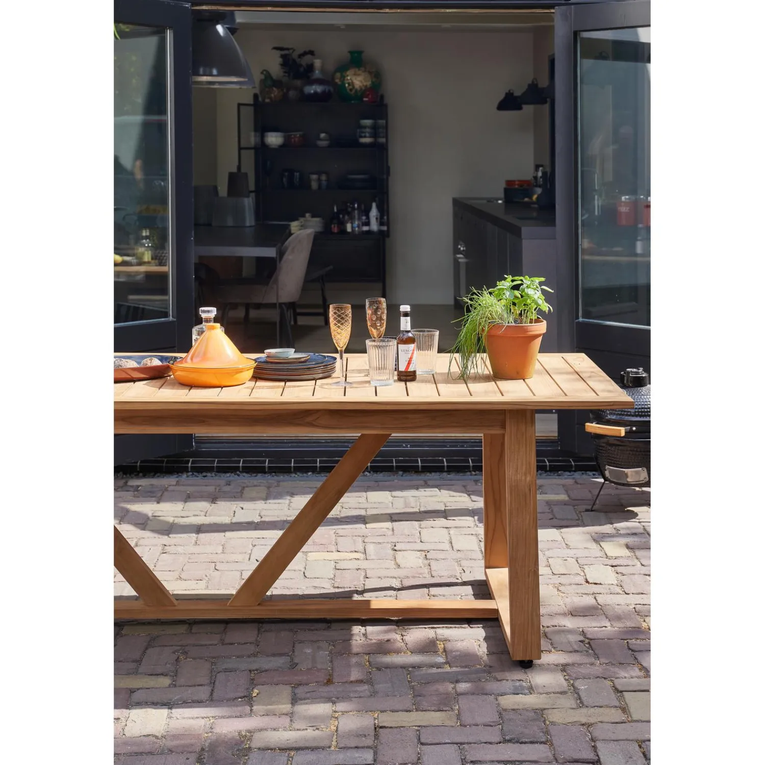 Discount WOOOD Beaver tuintafel teak naturel