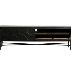 New WOOOD Bequest tv meubel hout zwart 160 cm