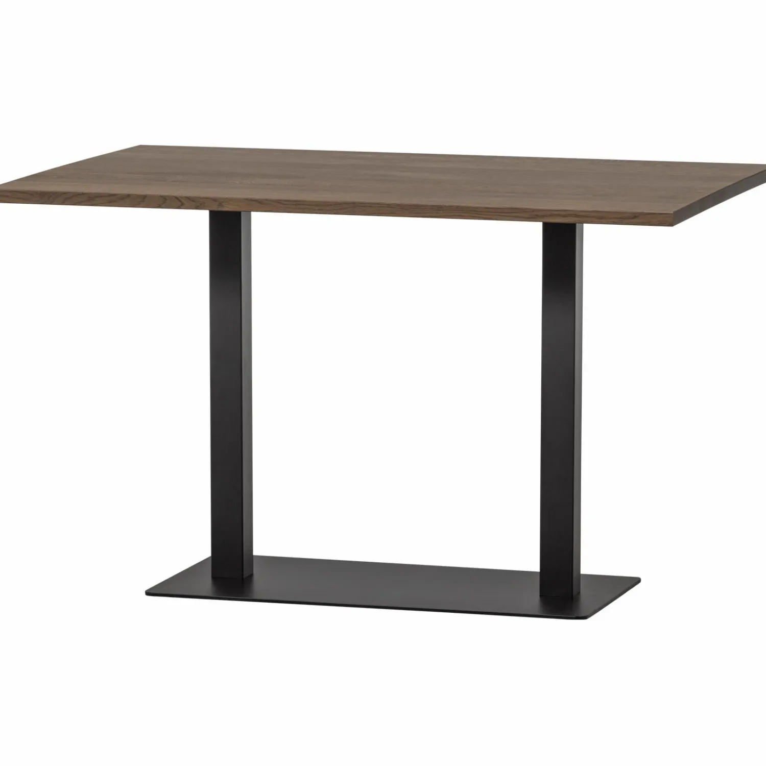 Hot WOOOD Bistro dubbele vierkante buisvoet metaal matzwart 72x80x40 cm