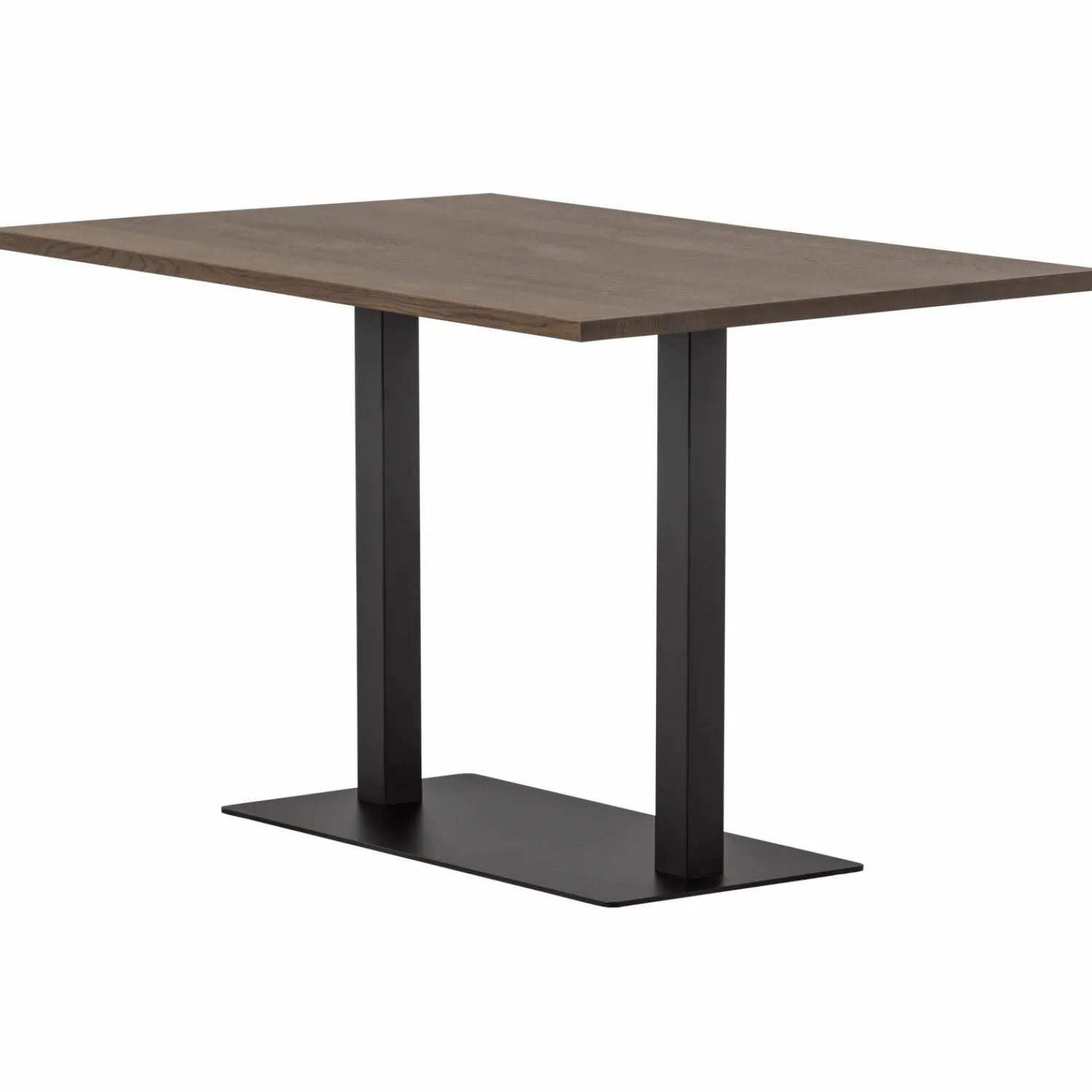Hot WOOOD Bistro dubbele vierkante buisvoet metaal matzwart 72x80x40 cm