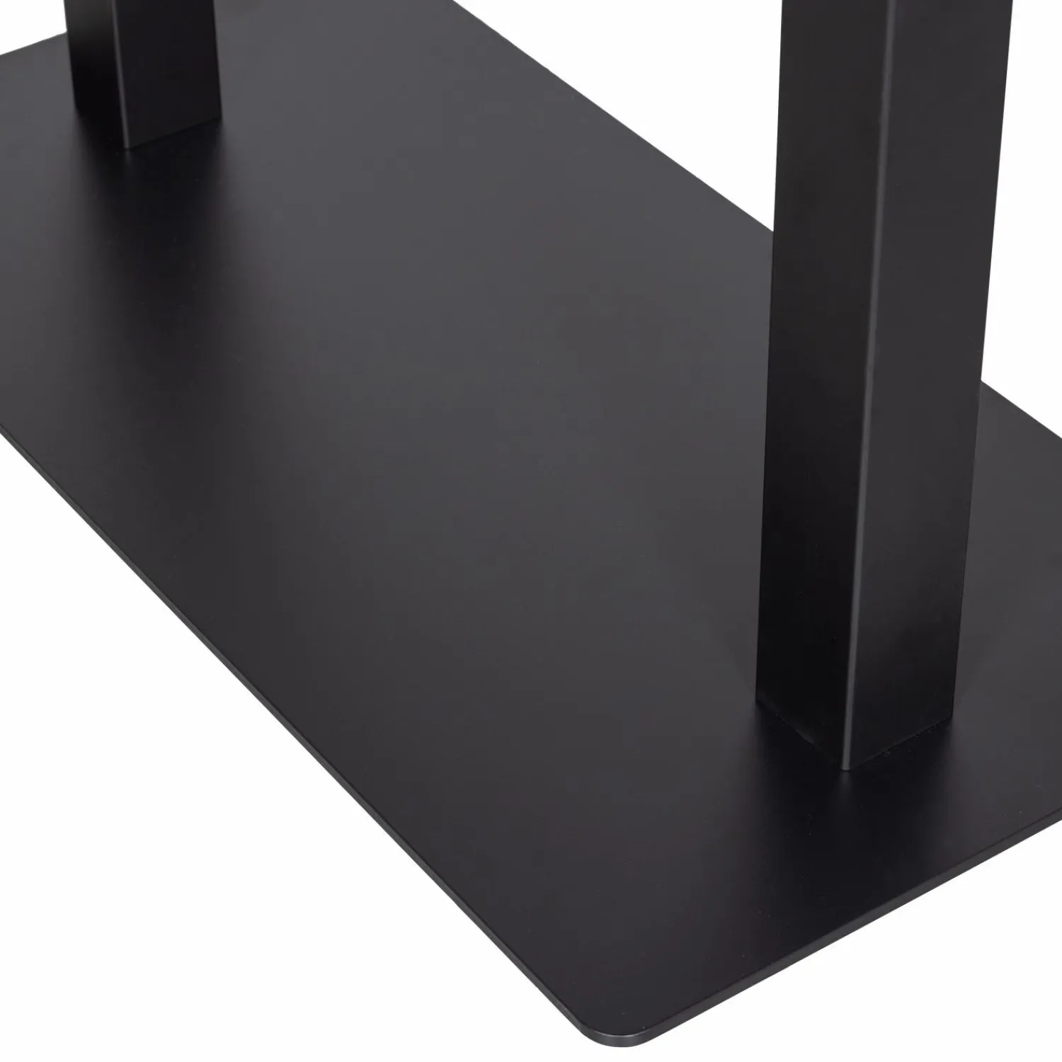 Hot WOOOD Bistro dubbele vierkante buisvoet metaal matzwart 72x80x40 cm