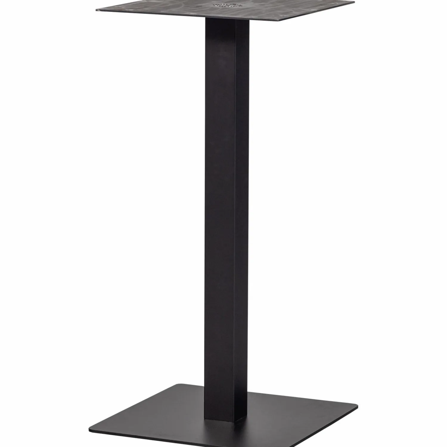 Discount WOOOD Bistro vierkante bartafel poot metaal zwart 105 x 50 x 50 cm