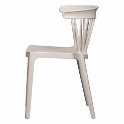 Best WOOOD Bliss tuinstoel met spijlen Off white melange