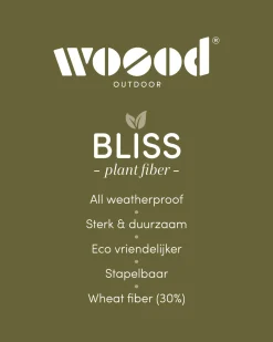 Best WOOOD Bliss tuinstoel met spijlen Off white melange