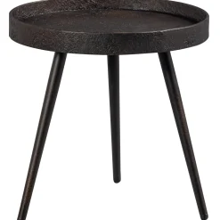 WOOOD Bounds bijzettafel M hout/metaal antique goud 41xø41 cm