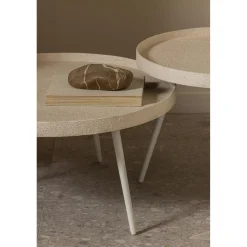 Hot WOOOD Bounds bijzettafel XL hout/metaal 40xø76 cm Naturel