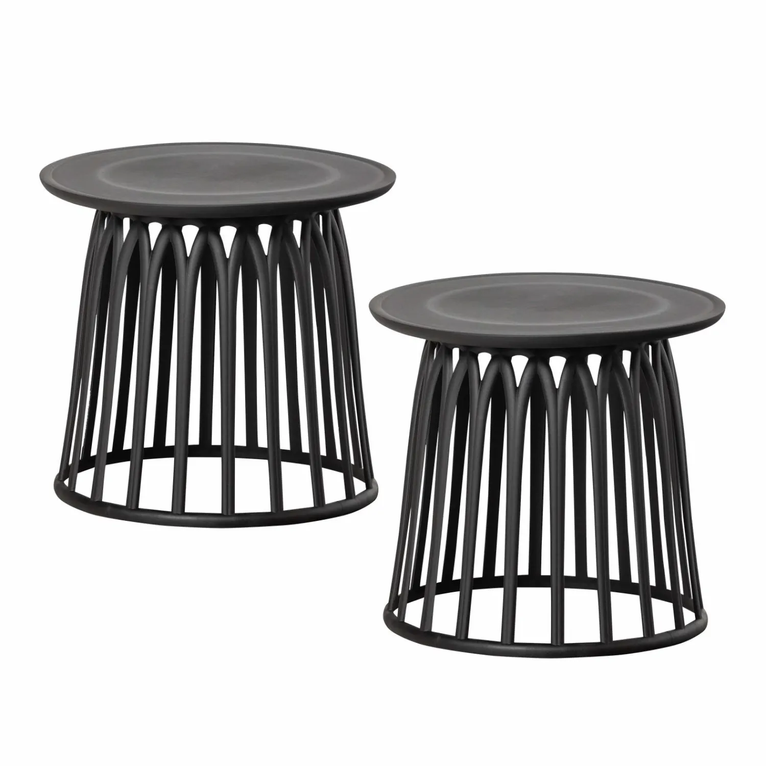 Clearance WOOOD Boy tuin bijzettafel kunststof Zwart