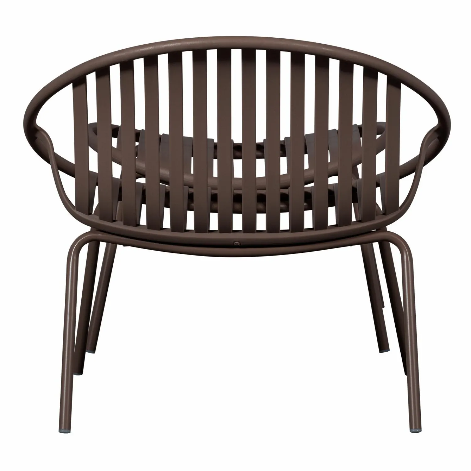 New WOOOD Bruce tuin loungestoel + hocker pp/metaal Paars/bruin