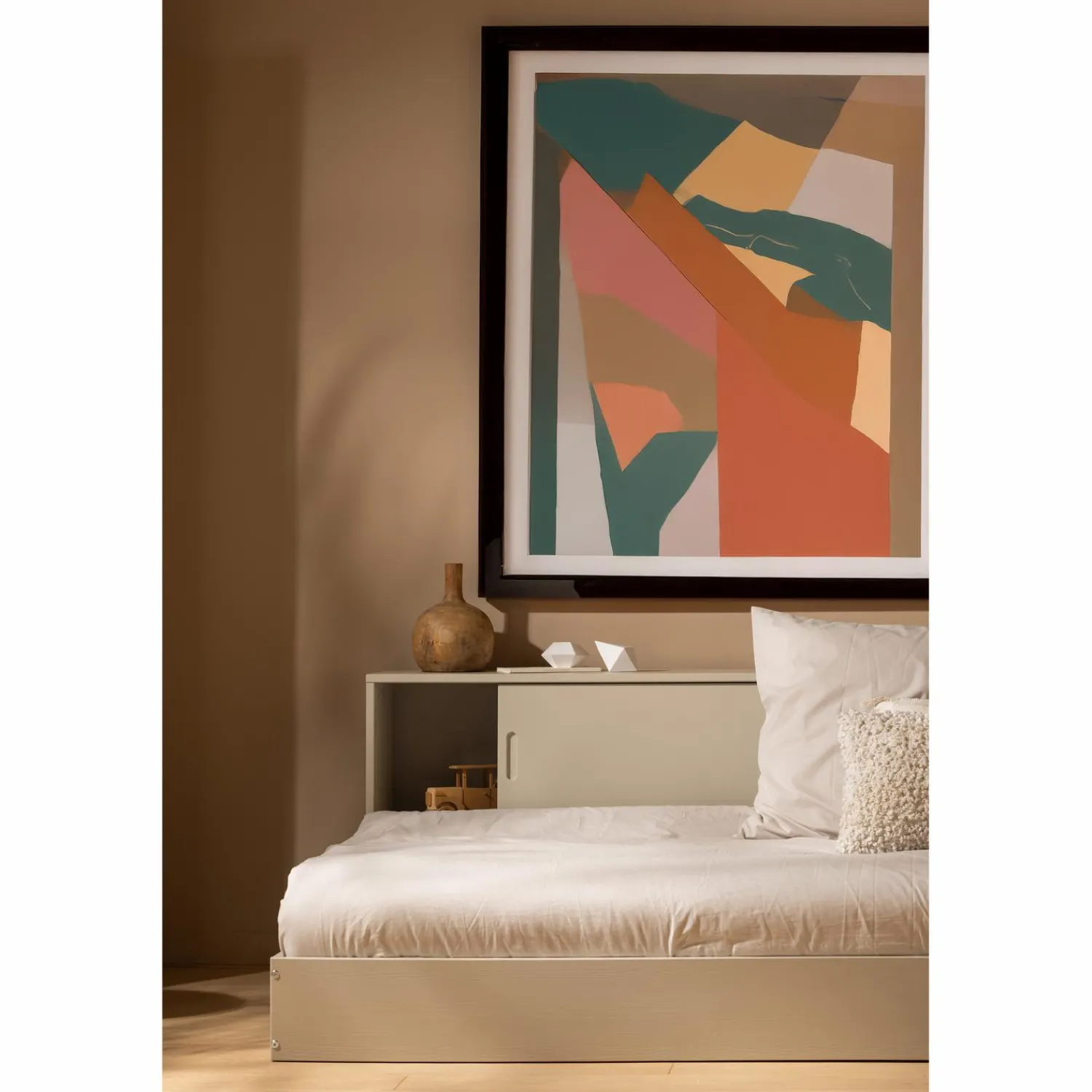Discount WOOOD Carter bed grenen 90x200 cm Dust