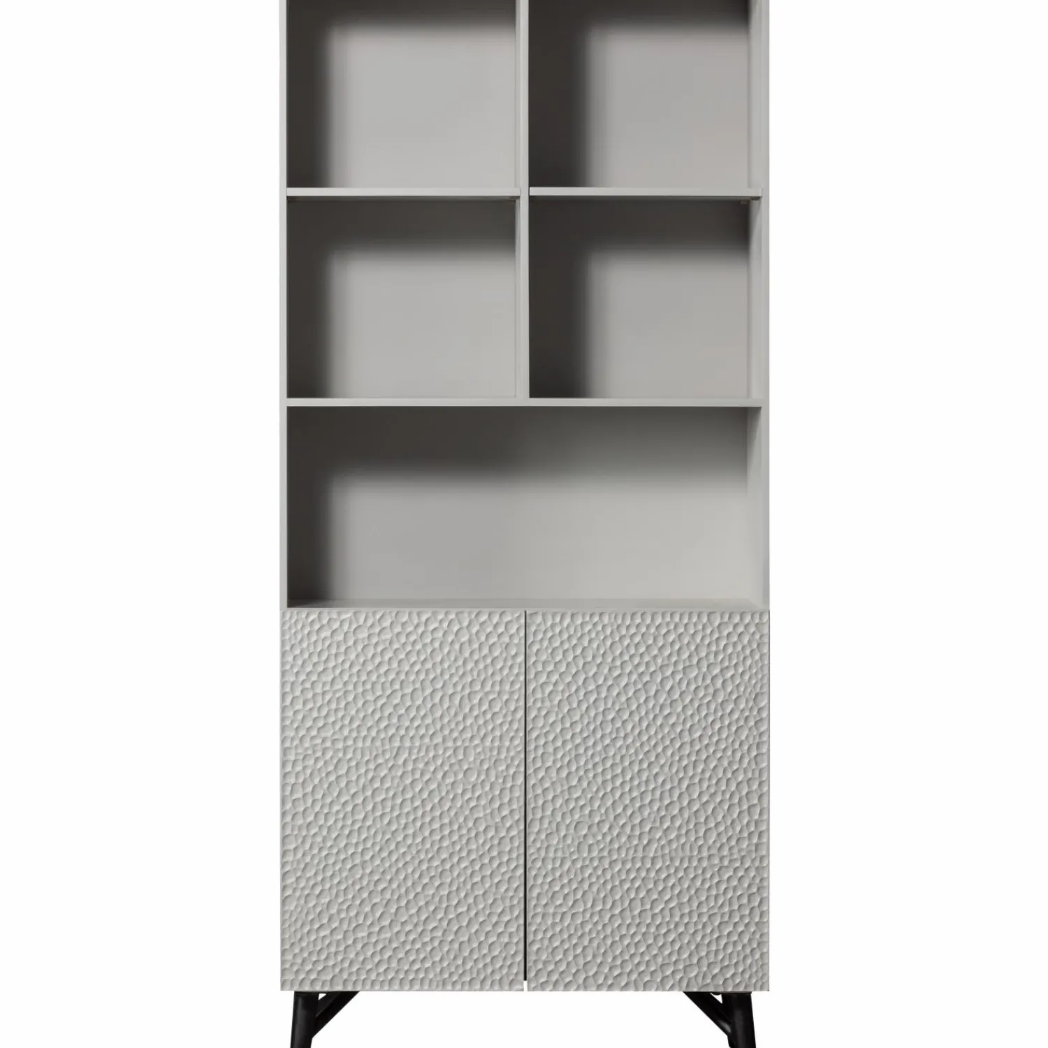 Online WOOOD Carved Organic 2-deurs opbergkast mist