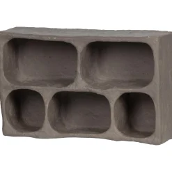 Sale WOOOD Clay wandkastje papier mache grijs