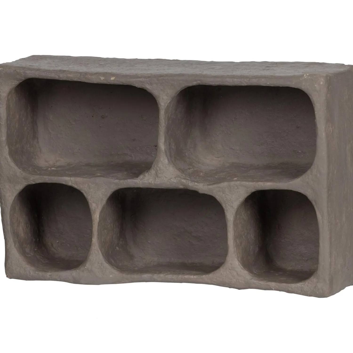 Sale WOOOD Clay wandkastje papier mache grijs