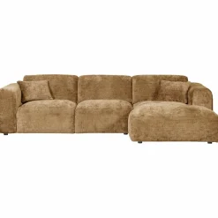 WOOOD Cloud chaise longue bank rechts chenille Honinggeel