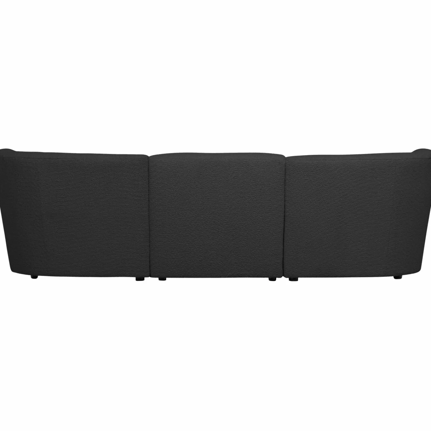 Outlet WOOOD Coco 3-zits bank bouclé Donkergrijs