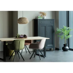 Discount WOOOD Combi-Tablo: eiken 200x90 & U-poot