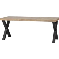 Hot WOOOD Combi-Tablo: mango visgraat 200x90 & Alkmaar poot