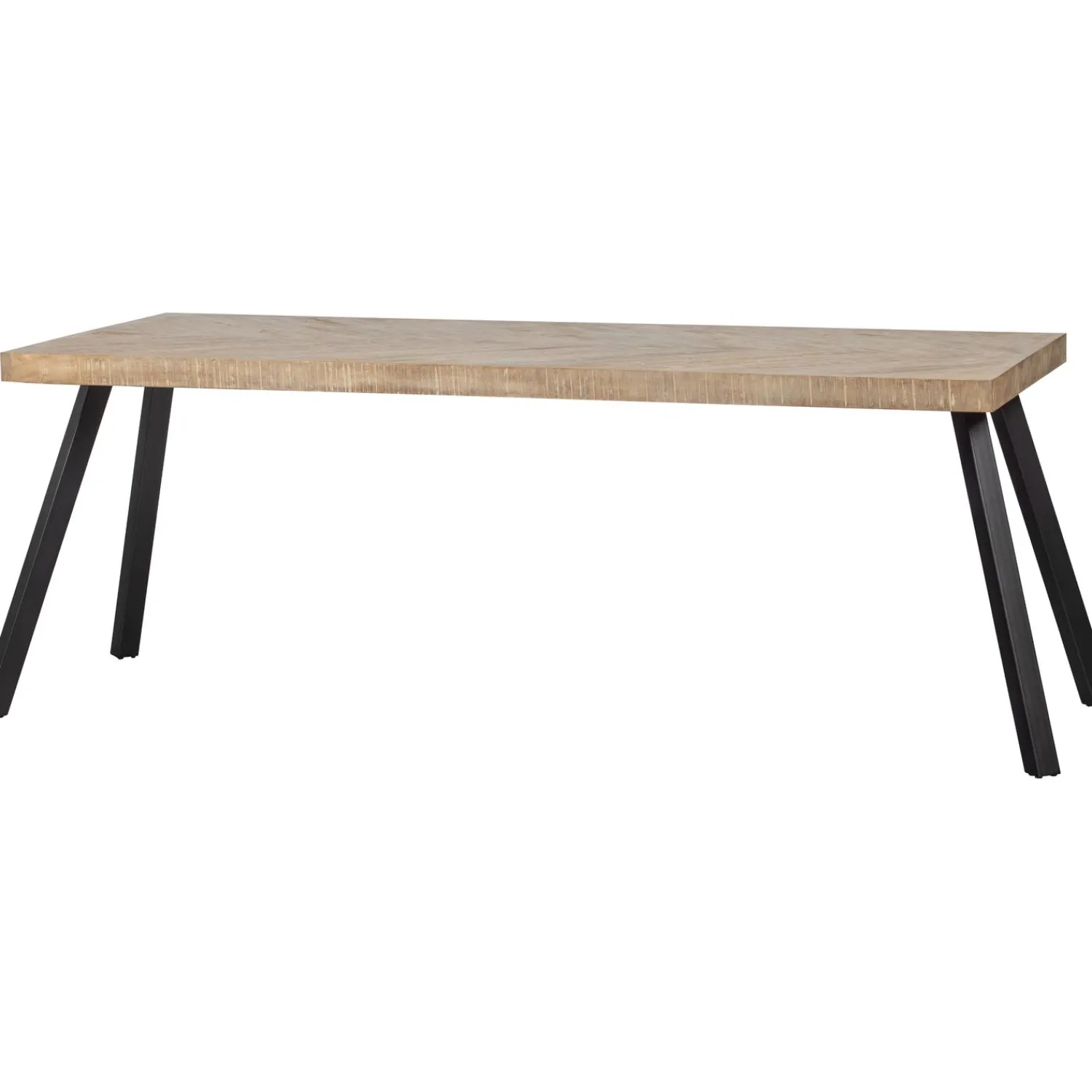 Sale WOOOD Combi-Tablo: mango visgraat 200x90 & 2-standen poot