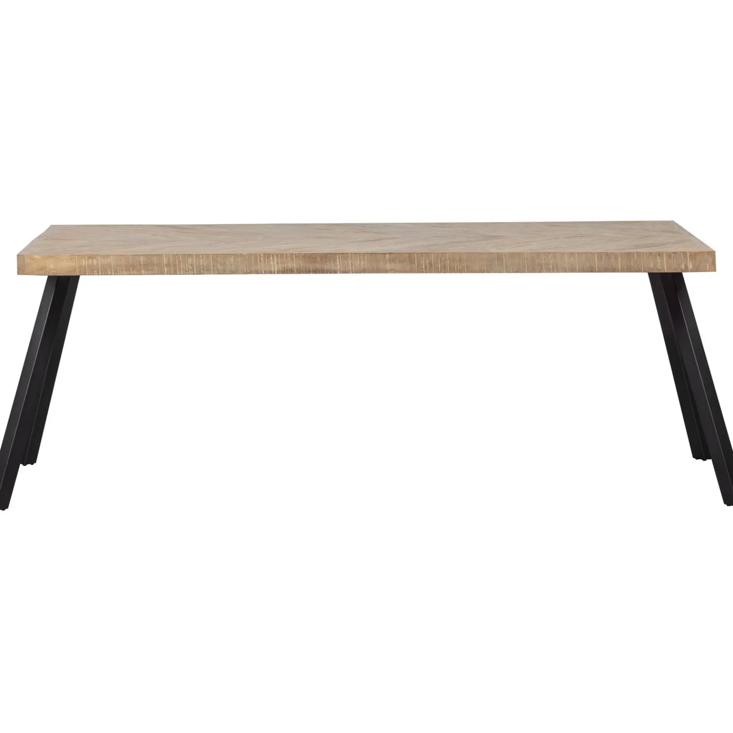 Sale WOOOD Combi-Tablo: mango visgraat 200x90 & 2-standen poot