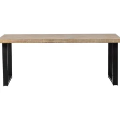Outlet WOOOD Combi-Tablo: mango visgraat 200x90 & U-poot