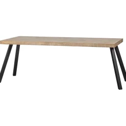 WOOOD Combi-Tablo: mango visgraat 180x90 & 2-standen poot vierk