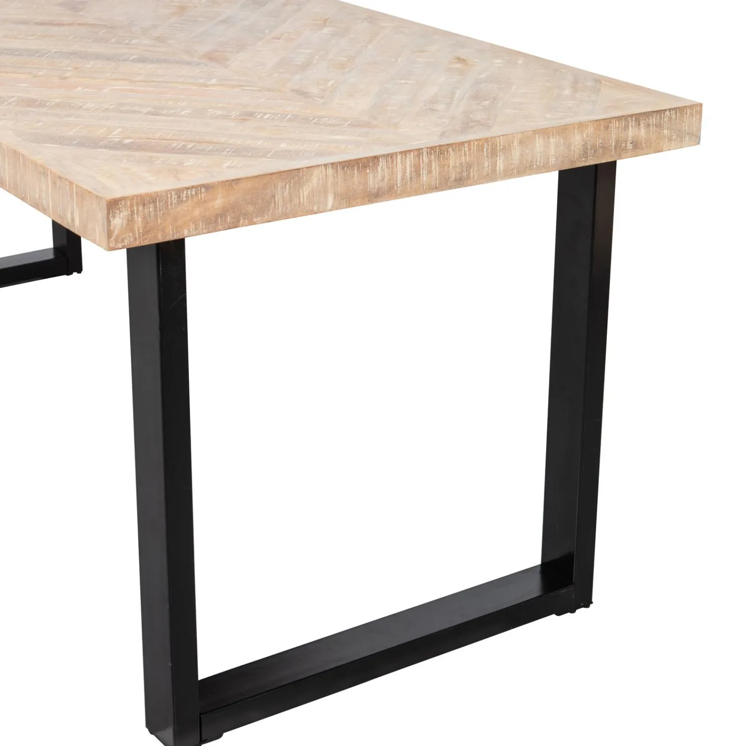 Sale WOOOD Combi-Tablo: mango visgraat 180x90 & U-poot
