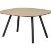 Outlet WOOOD Combi-Tablo: organisch eiken 130x130 & 2-stand zwart