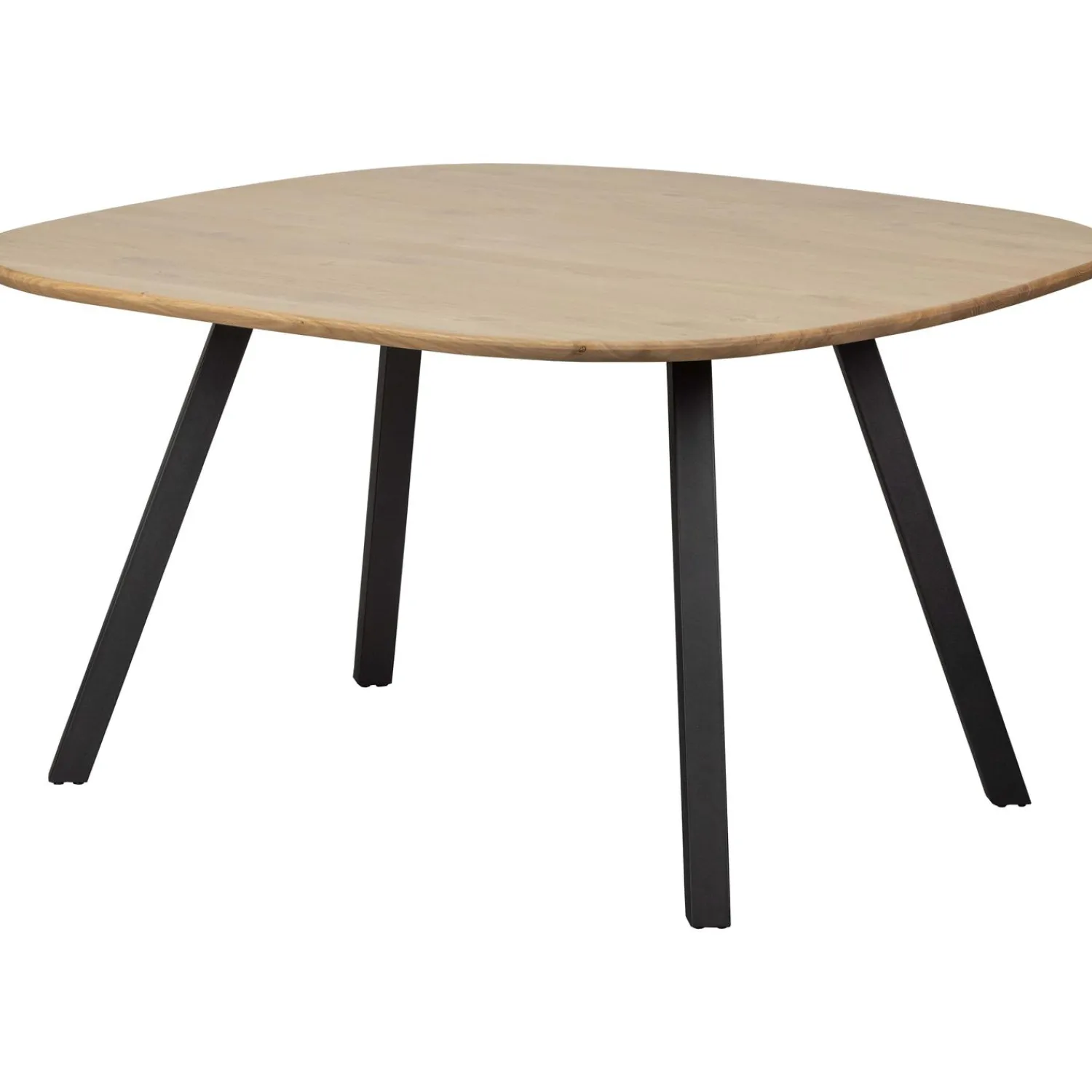 Outlet WOOOD Combi-Tablo: organisch eiken 130x130 & 2-stand zwart