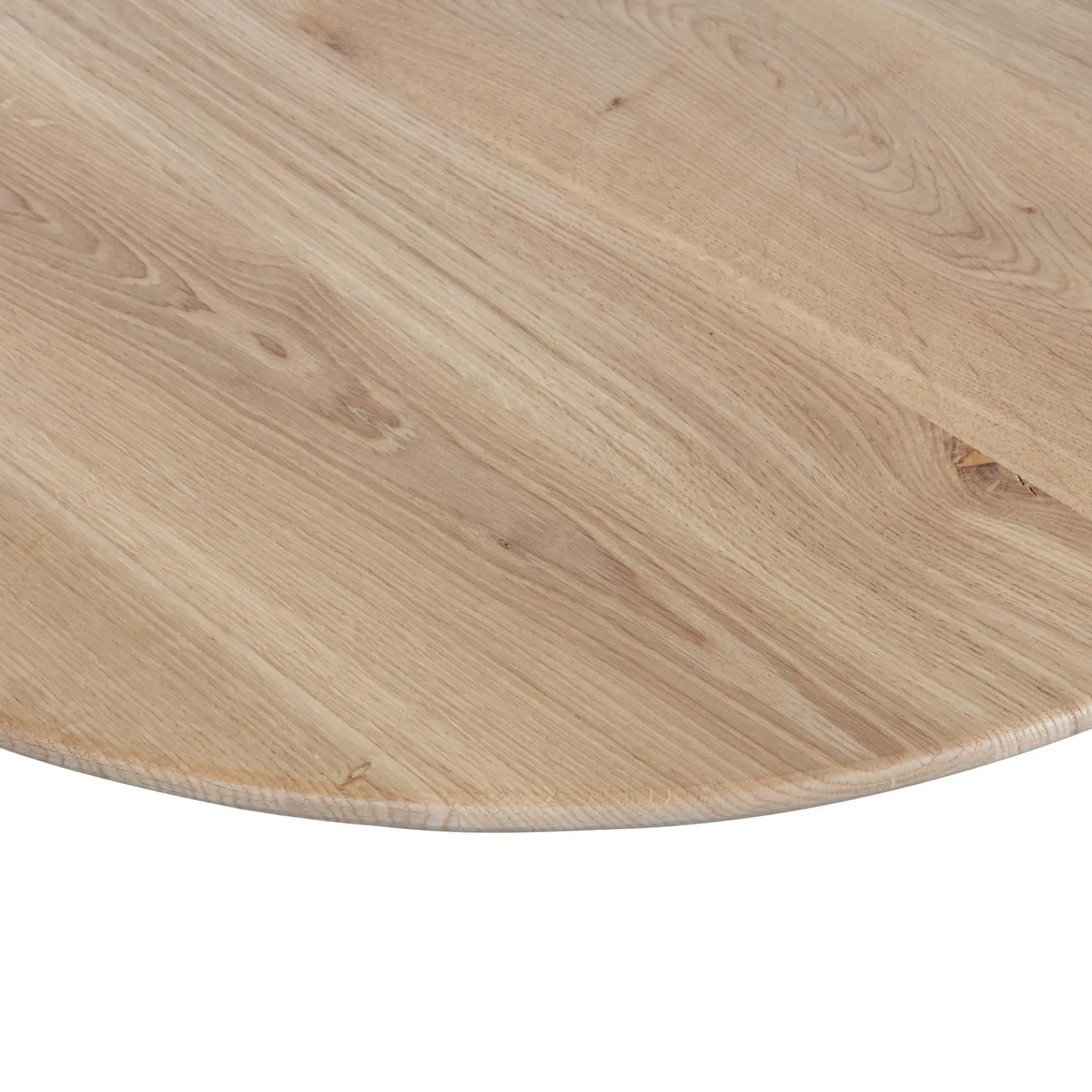 Outlet WOOOD Combi-Tablo: organisch eiken 130x130 & 2-stand zwart