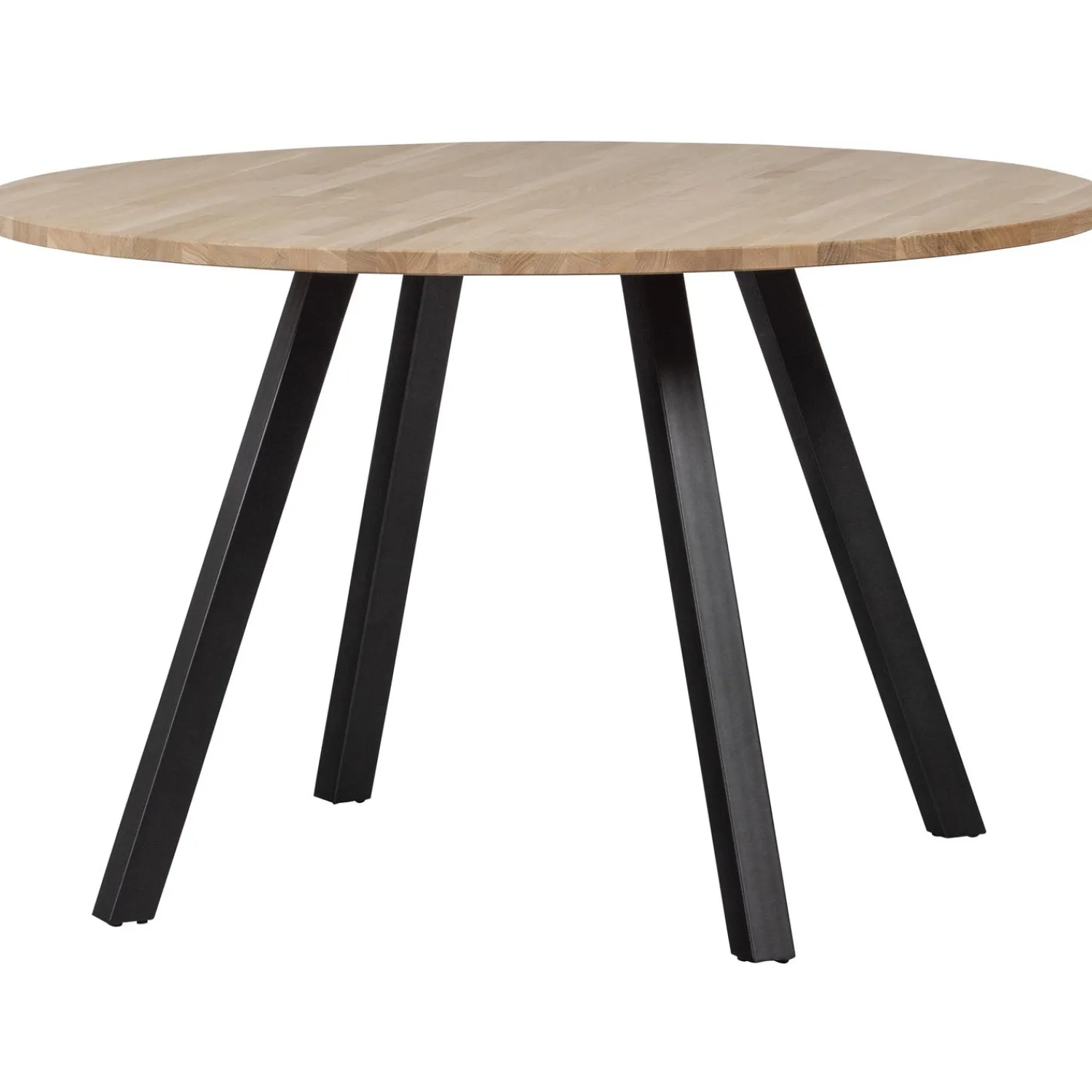 Discount WOOOD Combi-Tablo: rond eiken ø120 onbeh & 2-standen vierk