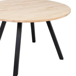 Discount WOOOD Combi-Tablo: rond eiken ø120 onbeh & 2-standen vierk