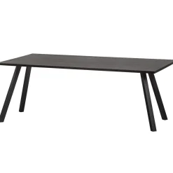 WOOOD Combi-Tablo: tafel eiken 220x90 & 2-stand blacknight