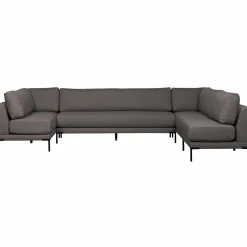 WOOOD Couple eetbank element 200 cm Grijs melange