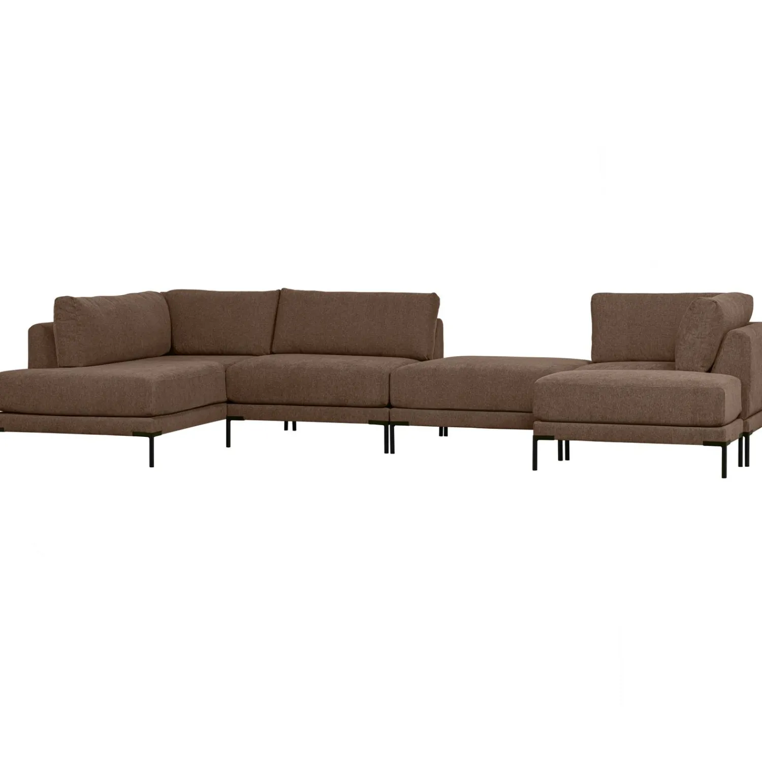 Online WOOOD Couple lounge element links chocolade bruin Chocoladebruin