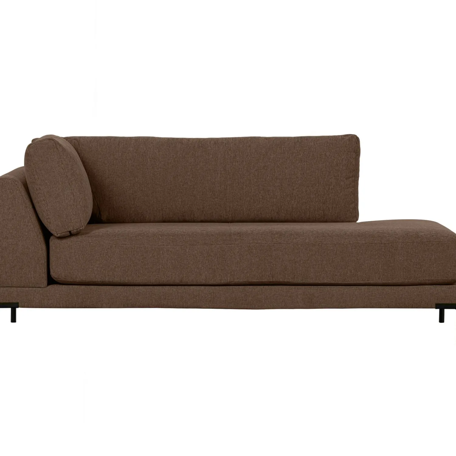Outlet WOOOD Couple lounge element rechts chocolade bruin Chocoladebruin