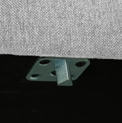 Clearance WOOOD Couple poef 100 cm Lichtgrijs