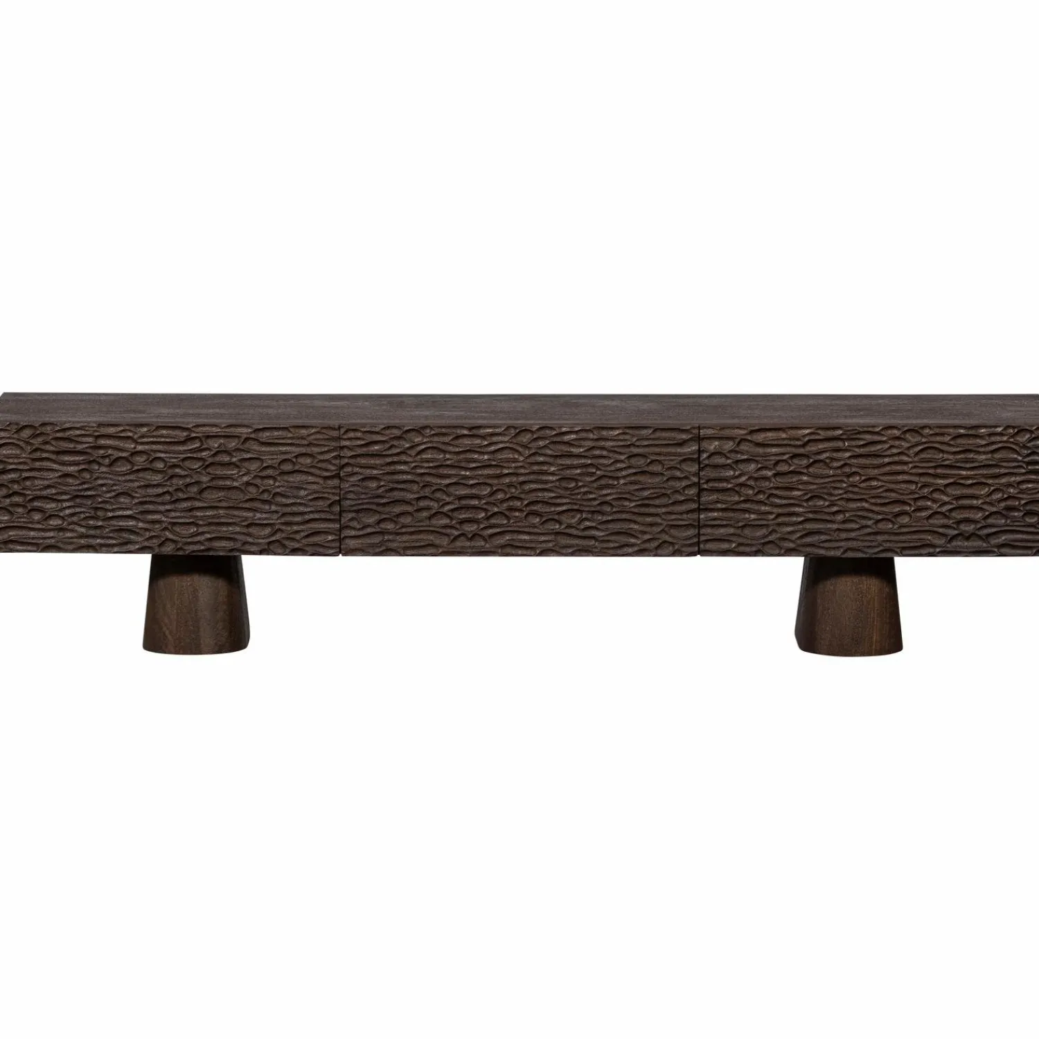 Online WOOOD Crumble Carved tv meubel mango hout walnoot