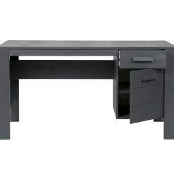 WOOOD Dennis bureau grenen steel grey geborsteld Staalgrijs