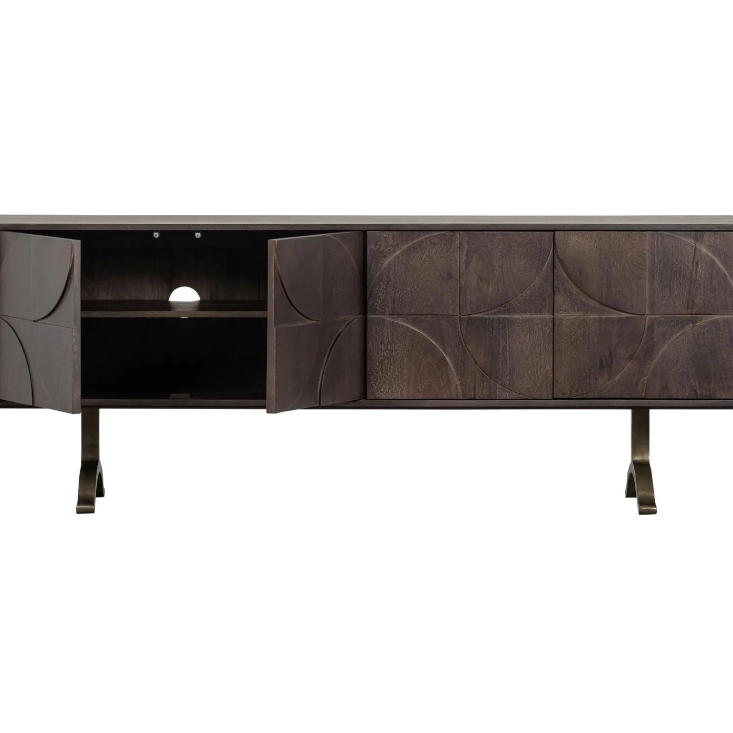 Sale WOOOD Draw dressoir mango hout walnoot
