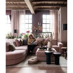 New WOOOD Family hocker Roze