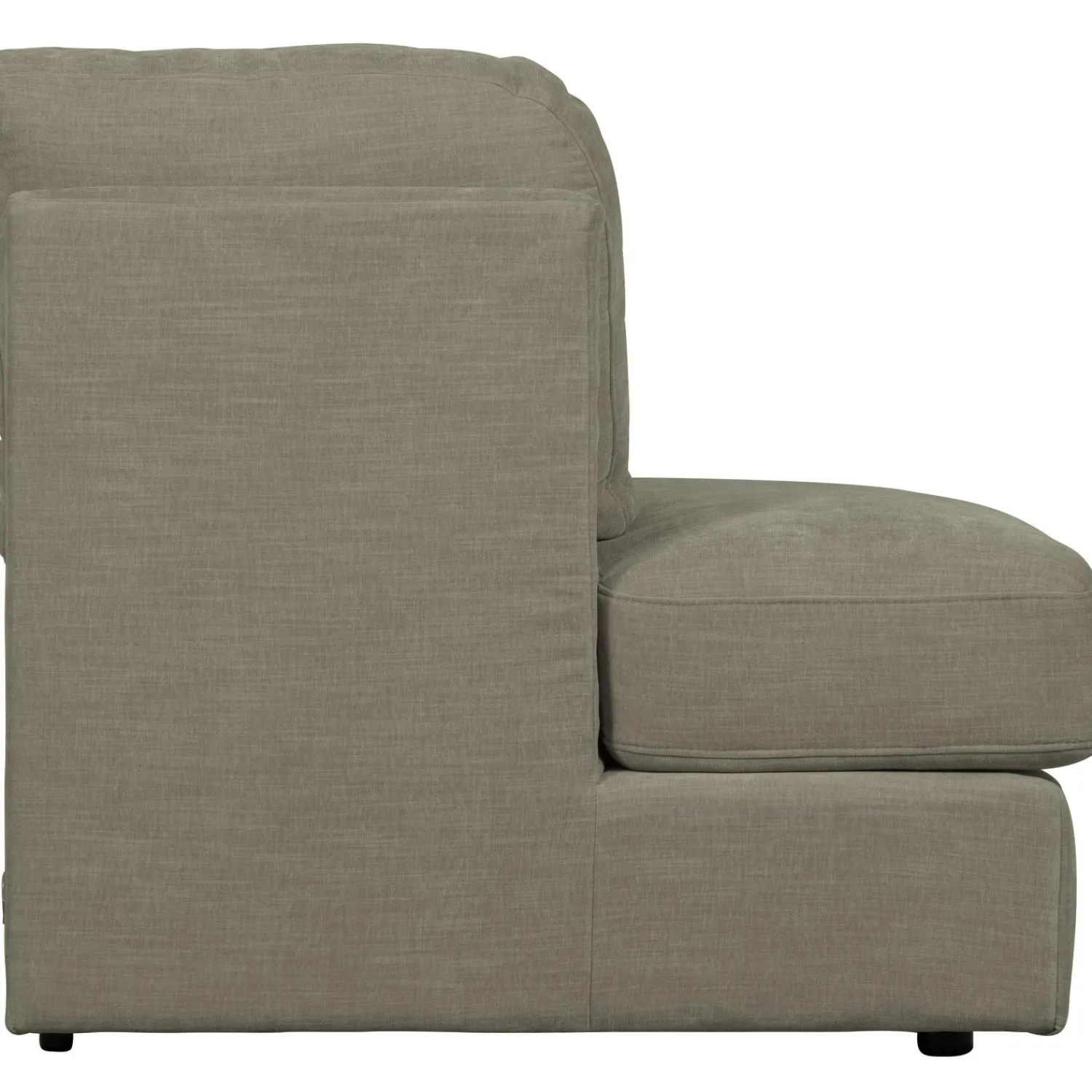 Outlet WOOOD Family 1-zits element ronde hoek links Warm grijs