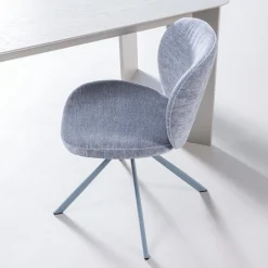 Sale WOOOD Femke eetkamerstoel chenille Blauw