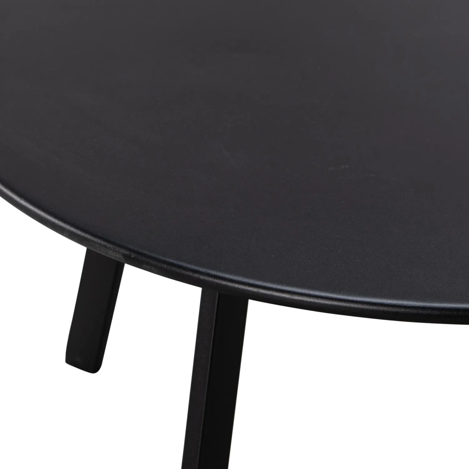 New WOOOD Fer bijzettafel buiten metaal ø70 cm Zwart