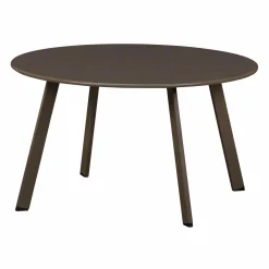 Hot WOOOD Fer tuin bijzettafel ø70 cm metaal Donkerbruin
