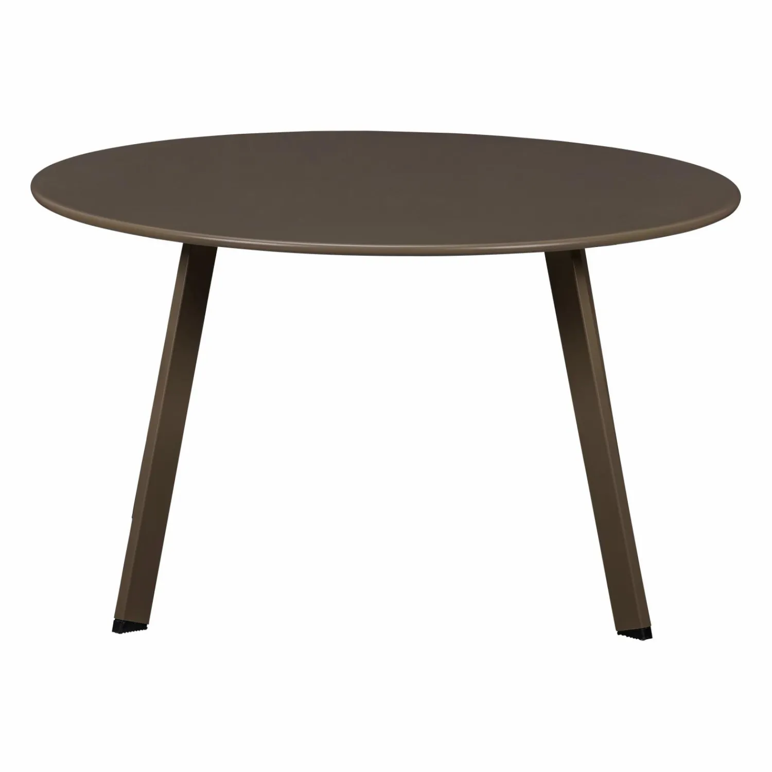 Hot WOOOD Fer tuin bijzettafel ø70 cm metaal Donkerbruin