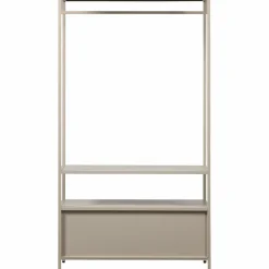WOOOD Ferris open kledingkast 100 cm metaal zand