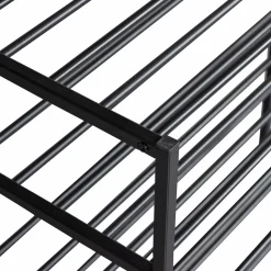 WOOOD Ferro schoenenrek stapel van 2 metaal zwart